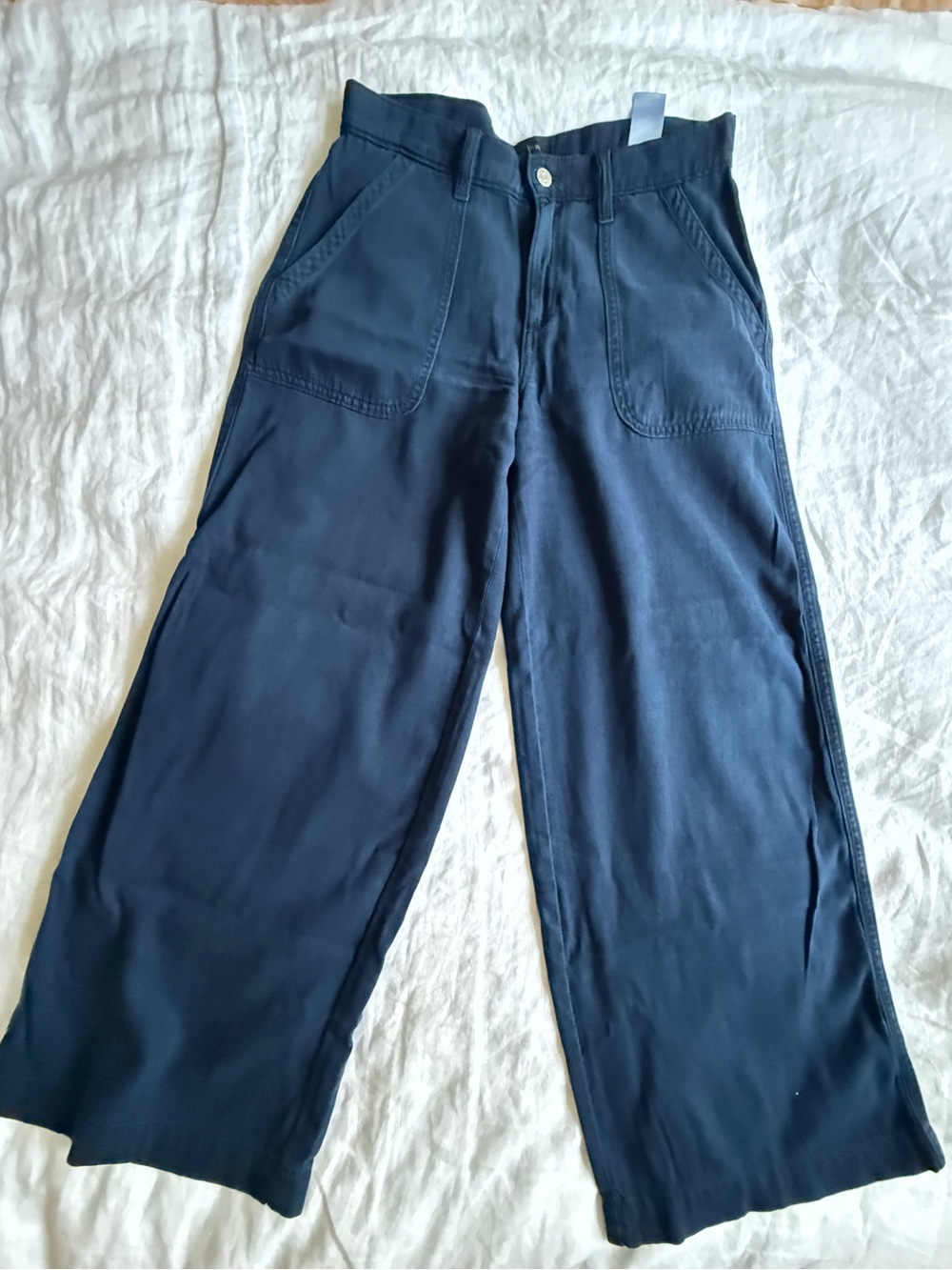 Banana Republic Navy Wide-Leg Women's Pants